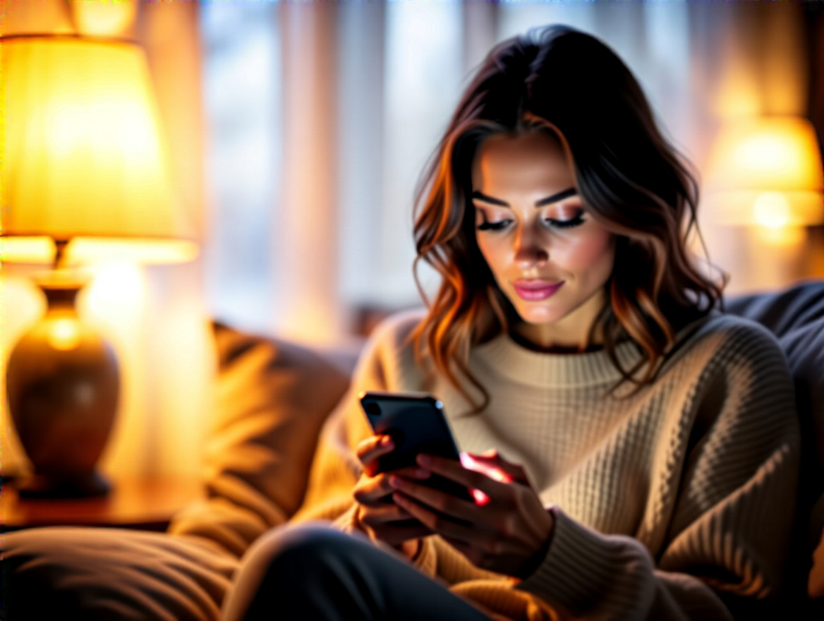 Warm, intimate candlelit portrait